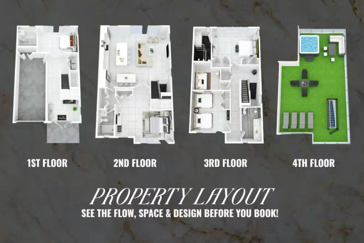 2022 Beach Home, Rooftop Spa #111