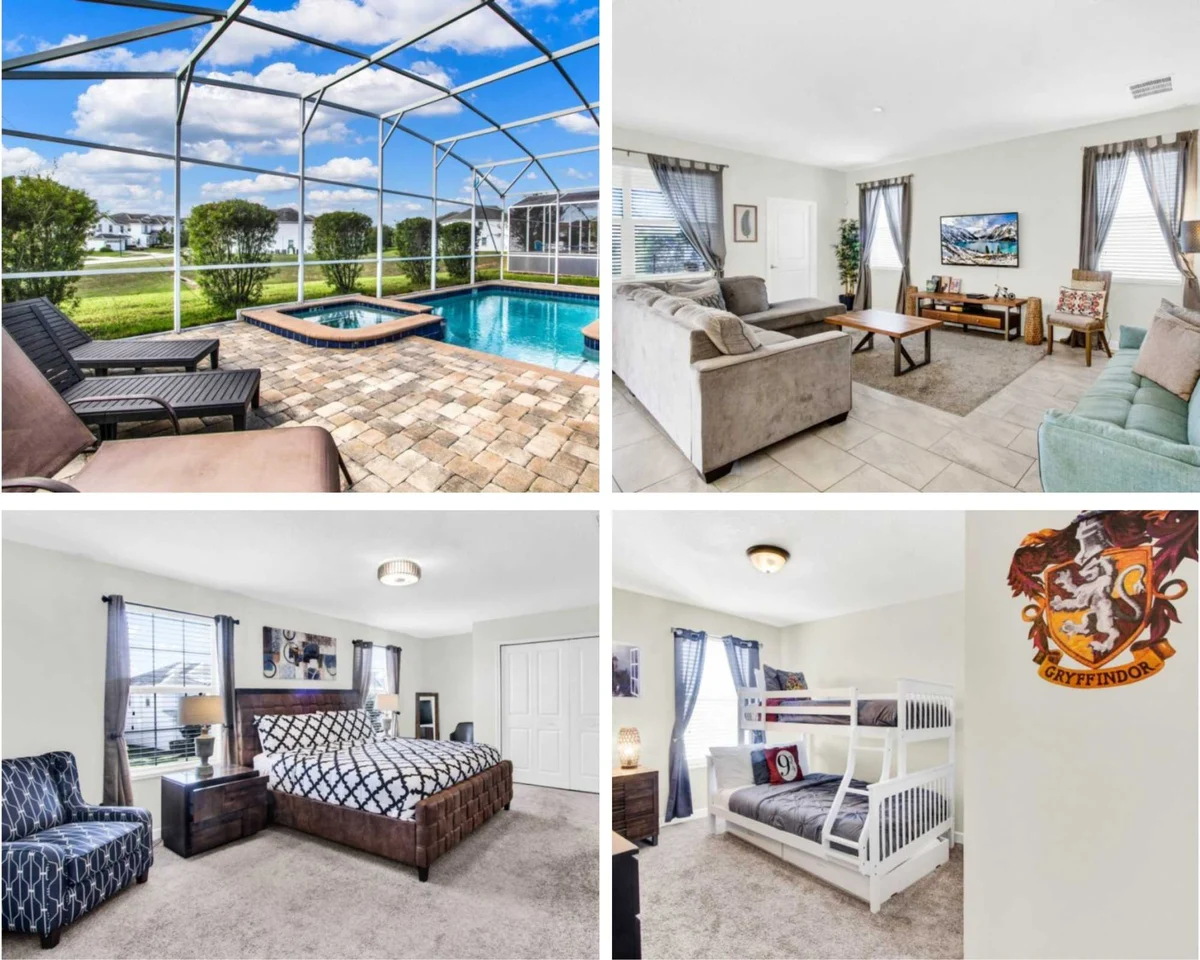 Rear Pool Privacy-Big Screen! 9 Mi 2 Disney 8908 #102