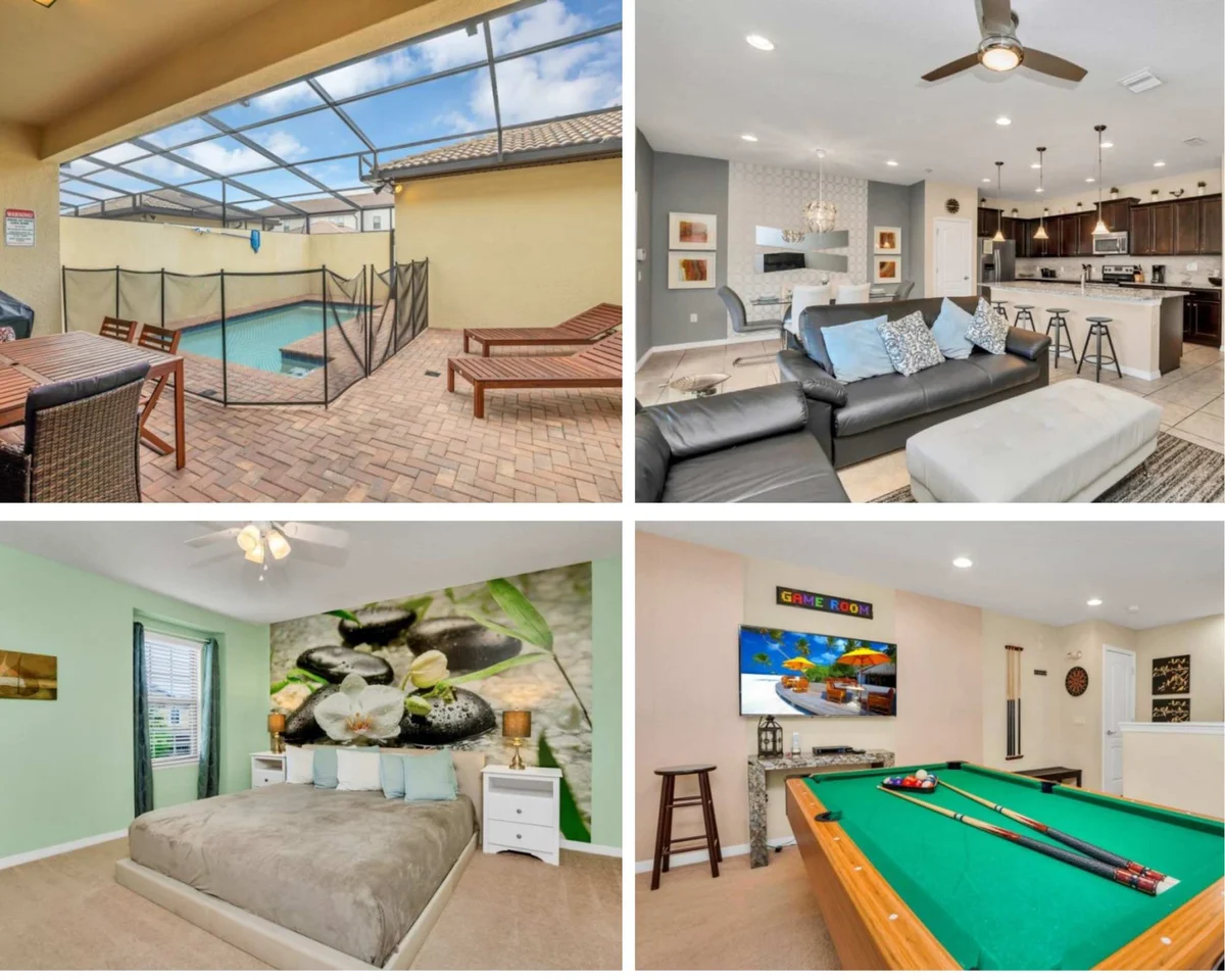 Pool Table! Lazy River! Resort 6 mi 2 Disney! 9045 #106