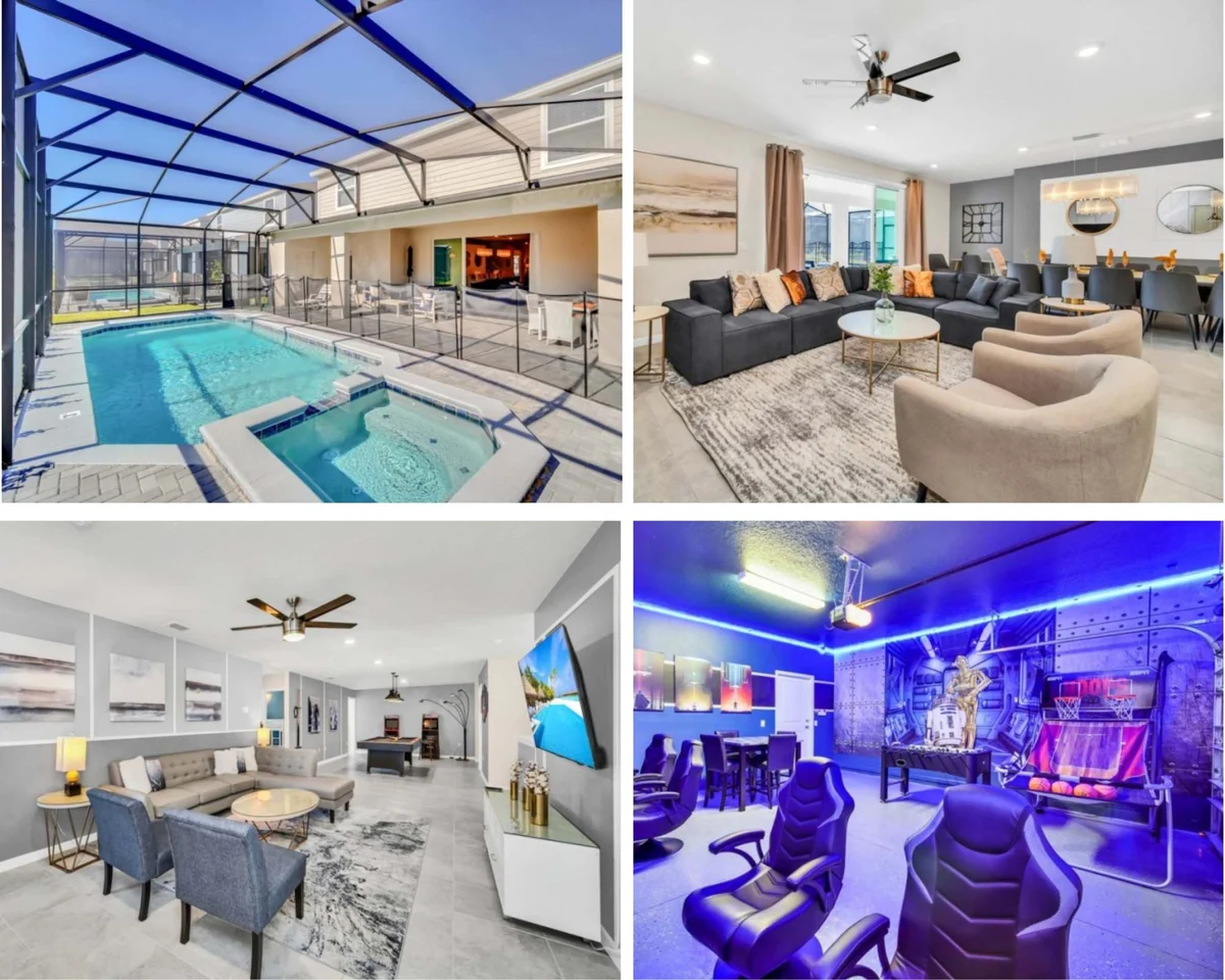 Star Wars! Game Room! Resort 7 mi 2 Disney! 3621 #118