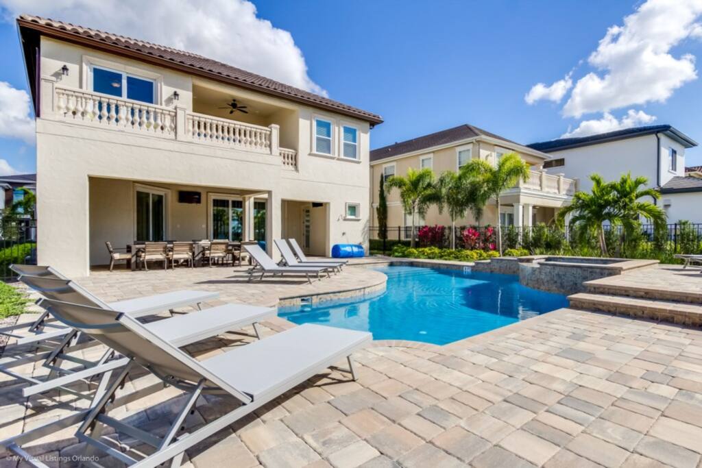 Large Pool! Theater! Resort 8 Mi 2 Disney! 1760