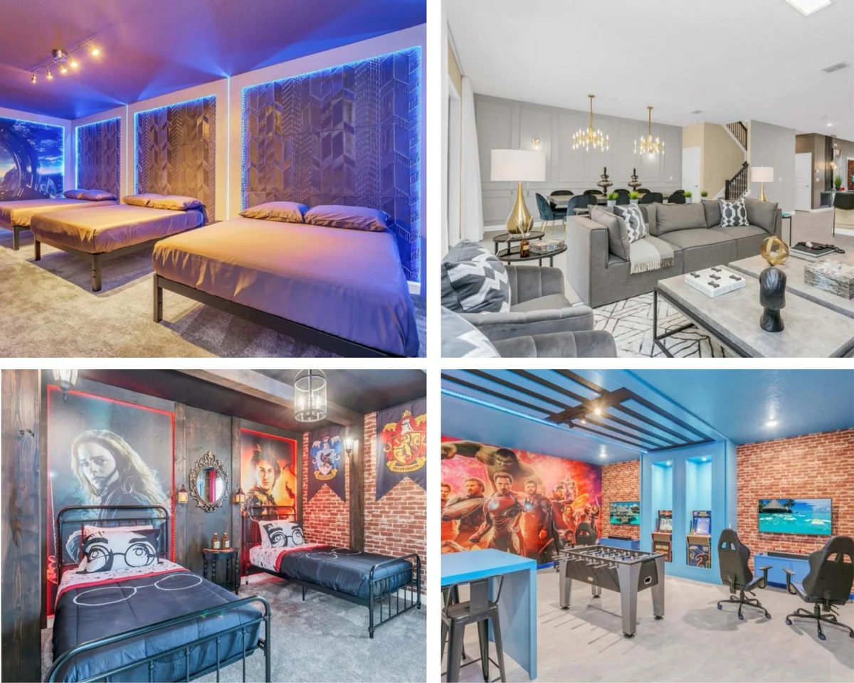 Hogwarts! Game Room! Resort 6 mi 2 Disney! 4552 #102
