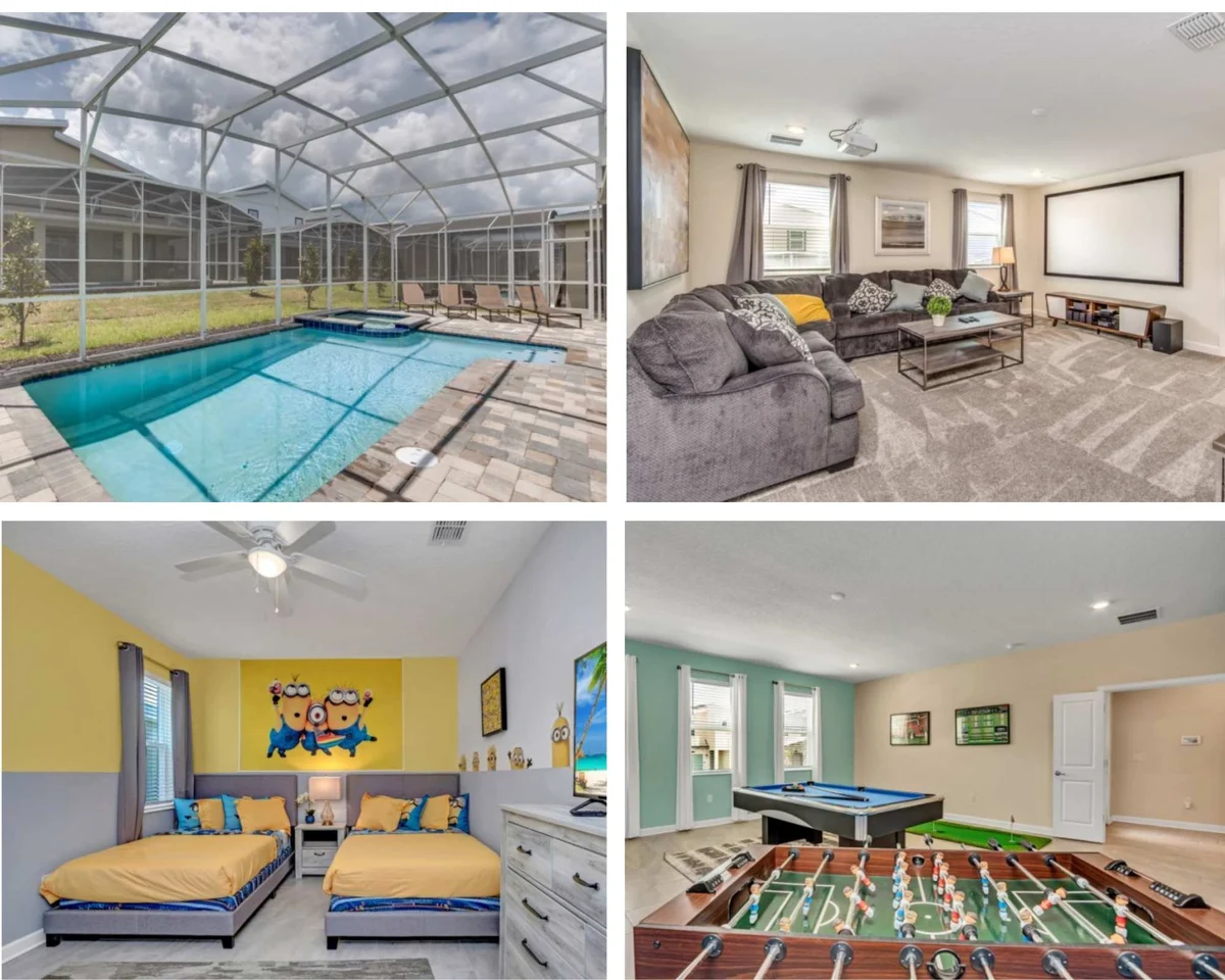 Big Screen! Minions! Resort 9 mi 2 Parks! 780 #86
