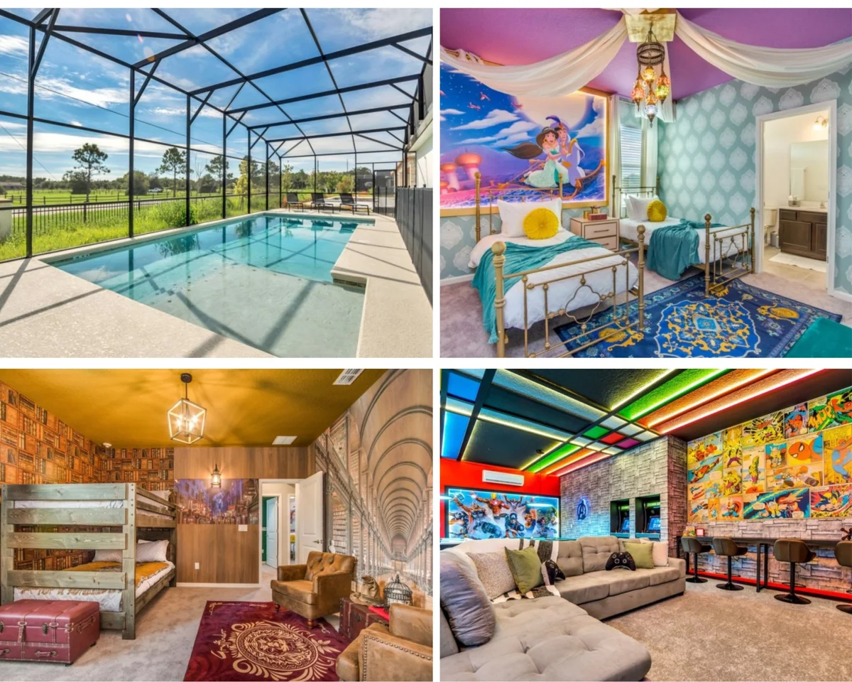 Epic Gameroom! Aladdin! Resort 6 mi 2 Disney-2505 #102