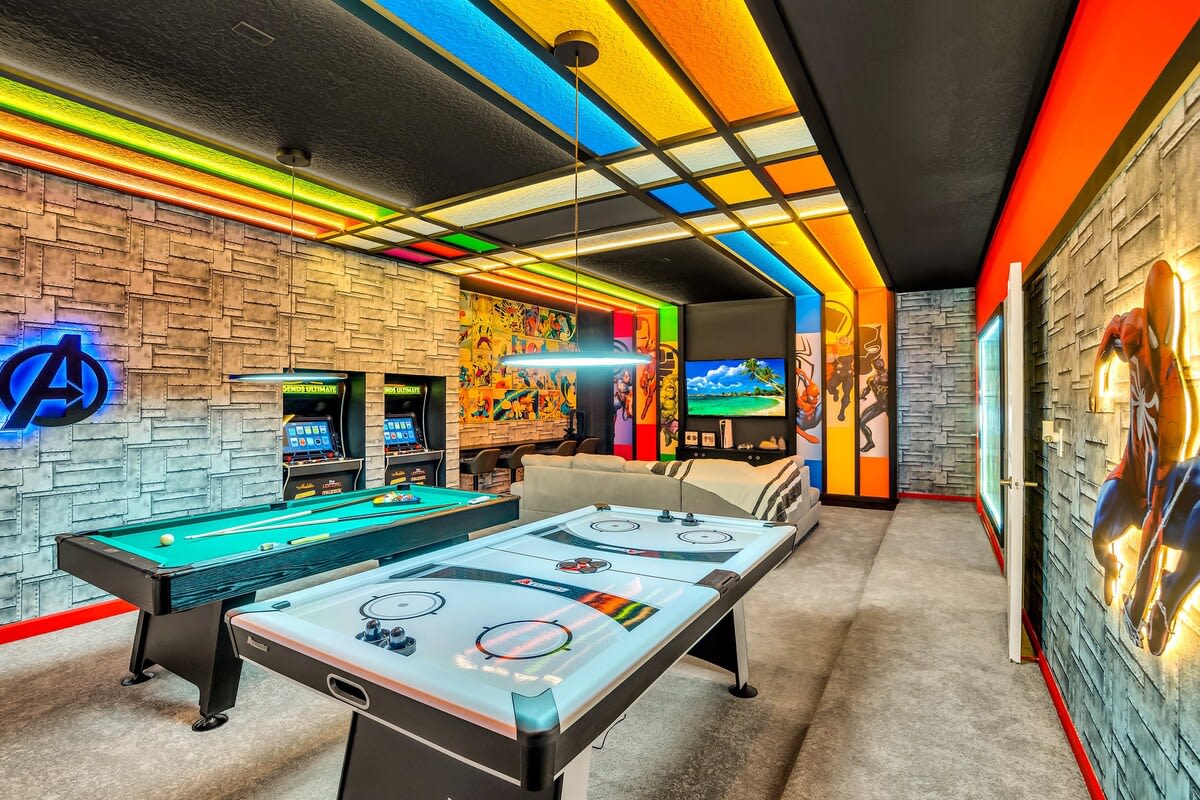 Epic Gameroom! Aladdin! Resort 6 mi 2 Disney-2505 #60