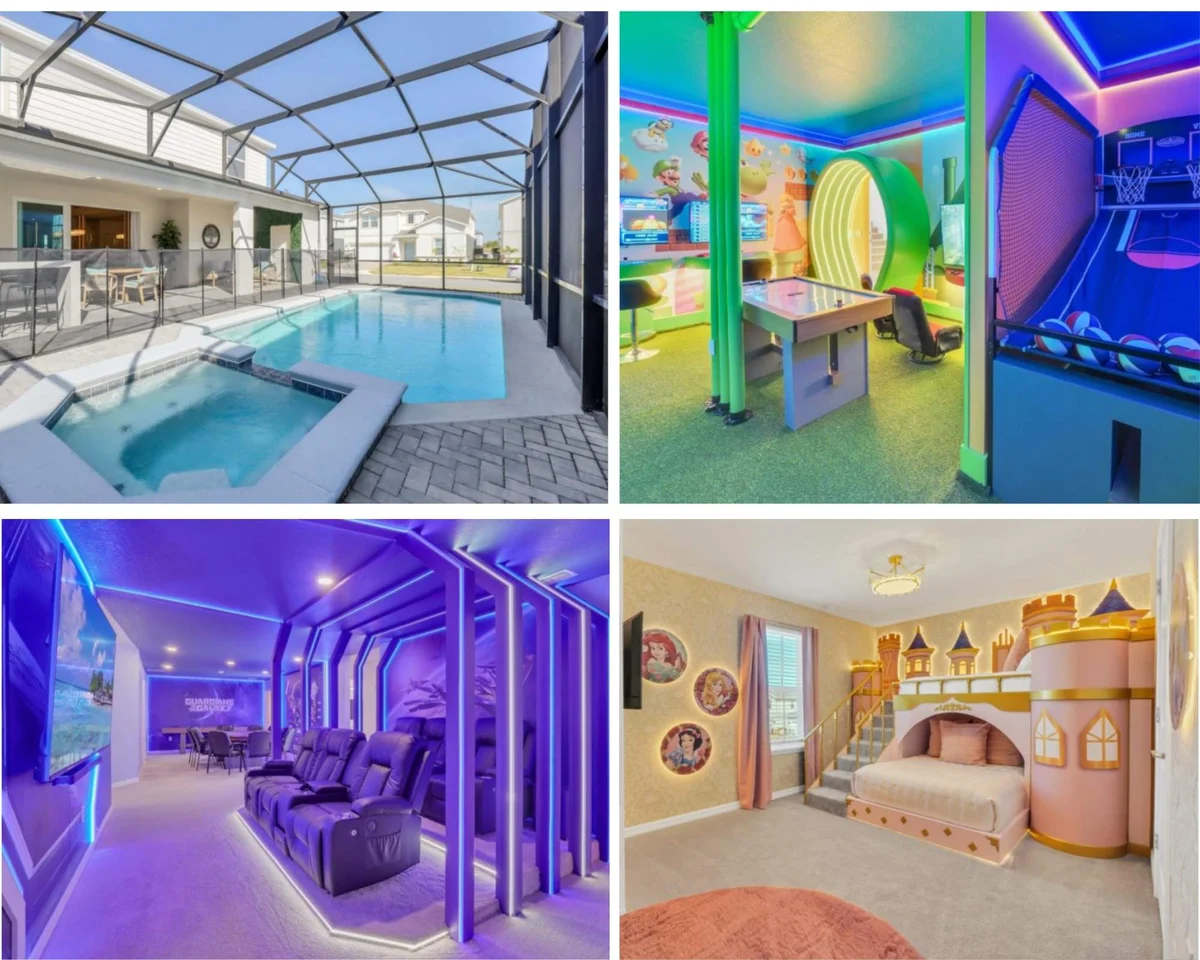 Theater! Game Room! Resort 8 mi 2 Disney! 16284 #87