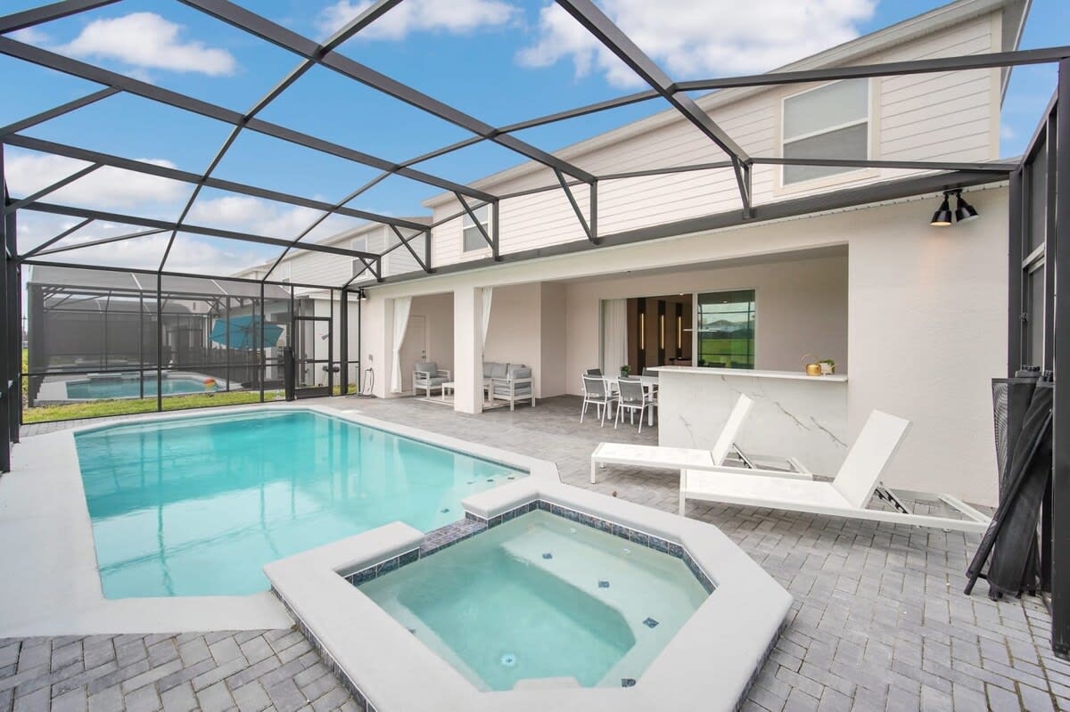 Big Screen! Game Room! Resort 7 mi 2 Disney! 4297 #115