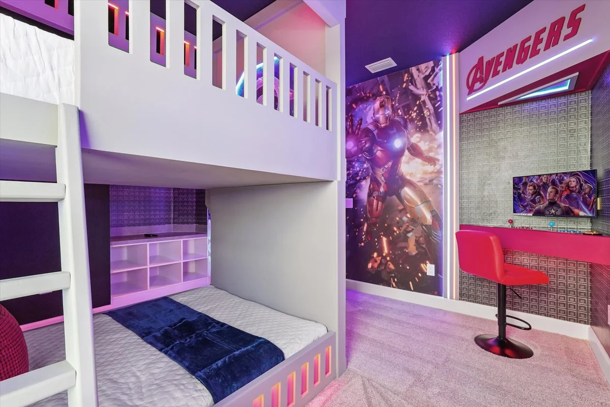 Theater! Multiple Themed Bunks! 6 Mi 2 Disney-5818 #103