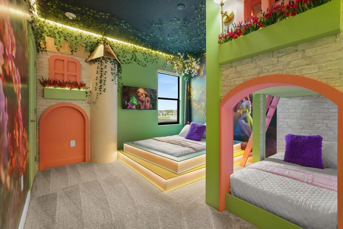 Theater! Multiple Themed Bunks! 6 Mi 2 Disney-5818 #52