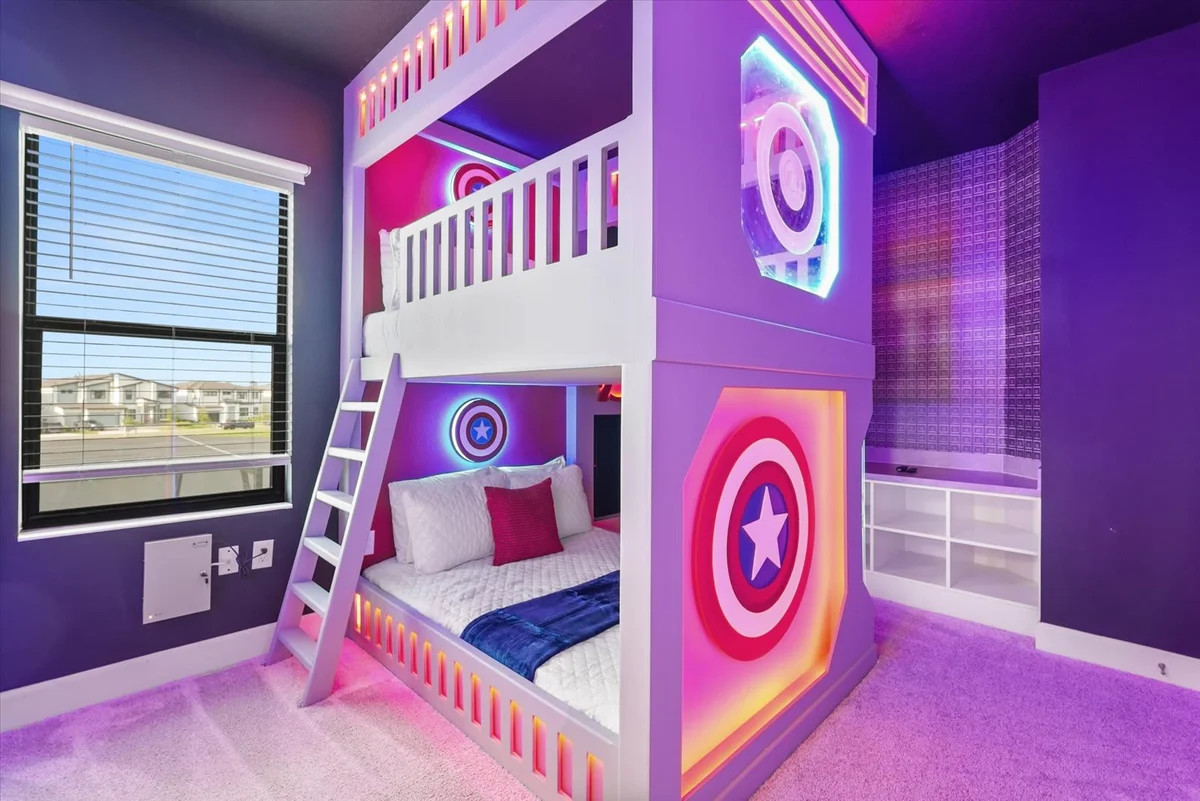 Theater! Multiple Themed Bunks! 6 Mi 2 Disney-5818 #104
