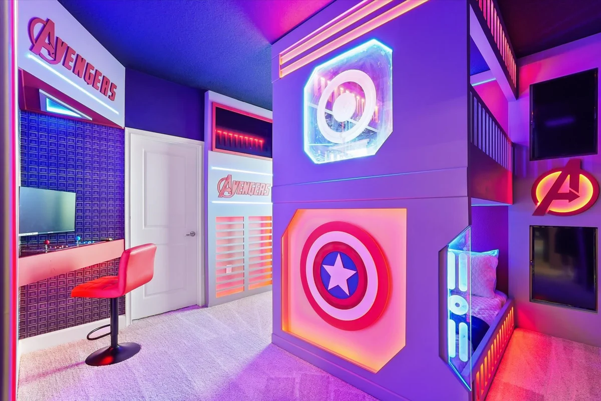 Theater! Multiple Themed Bunks! 6 Mi 2 Disney-5818 #108