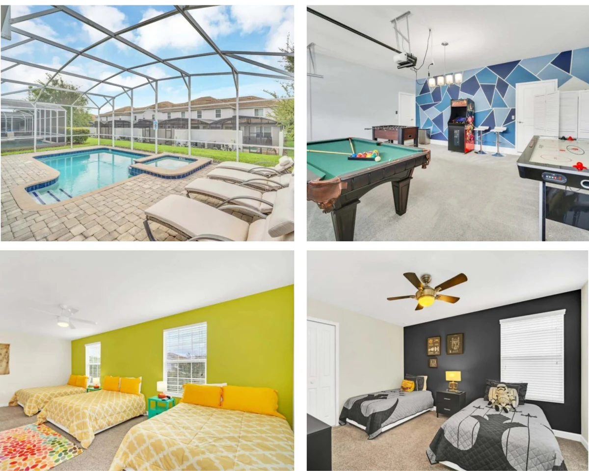 Mega House! Sleeps 18! Resort 9 Mi 2 Disney-9036 #110