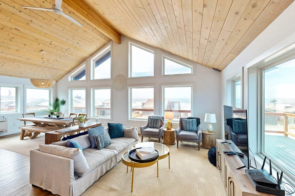 Designer home with stunning ocean and sunset views steps to beach dog friendly property photo 4
