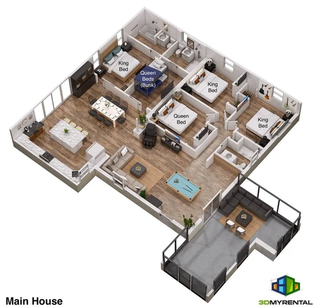 2 Homes - 4 MN to Madiera BCH - Hottub - HTD Pool #81