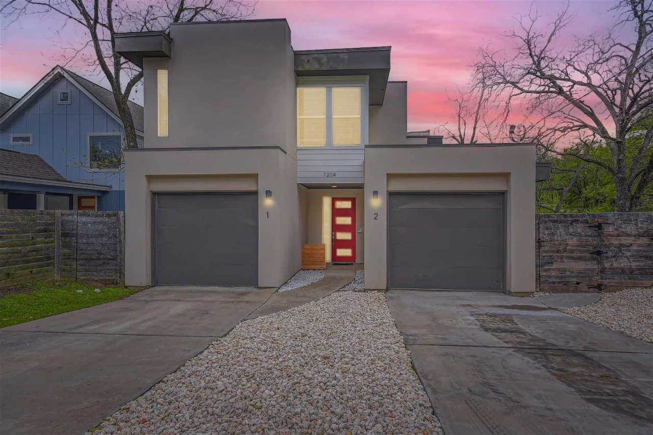 Home exterior with a garage and driveway