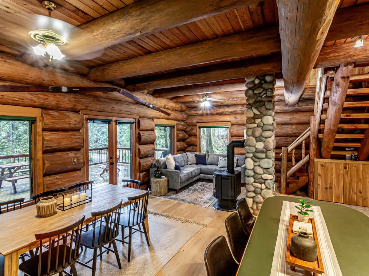 Snowline Log Home Hot tub &  Sauna Mtn Views