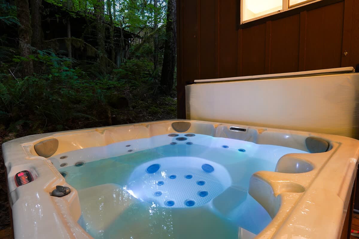 String Lights & Hot Tub -Cabin Near Mt Baker