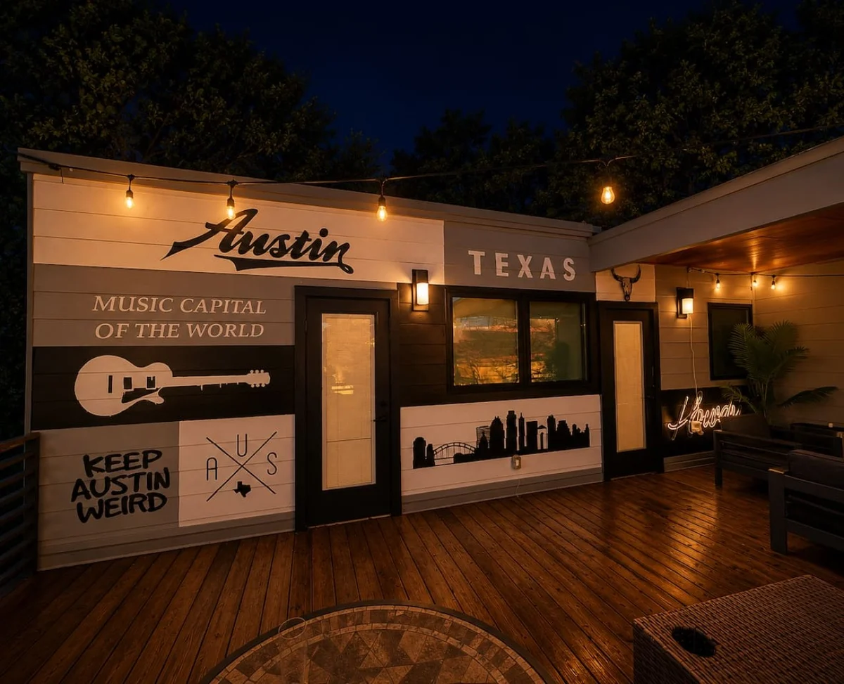 Rooftop Lounge ATX • 2 Fire Pits • Outdoor TV #16