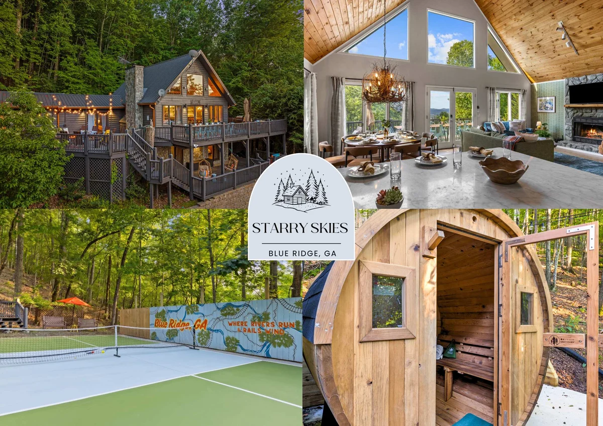 Starry Skies: Sauna, S'mores & Pickleball Retreat – 4 Bedroom