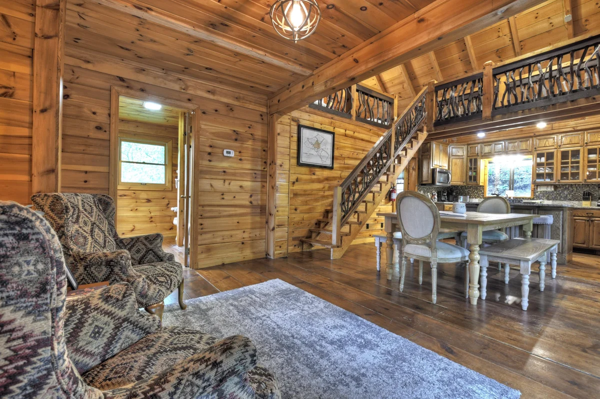 Cabin in Blue Ridge: Hot Tub, Fire Pit, Fooseball property photo 5