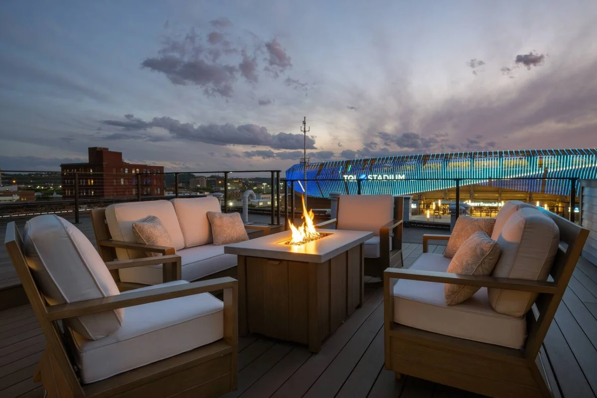 Luxury Retreat w Rooftop Deck at TQL Stadium property photo 3