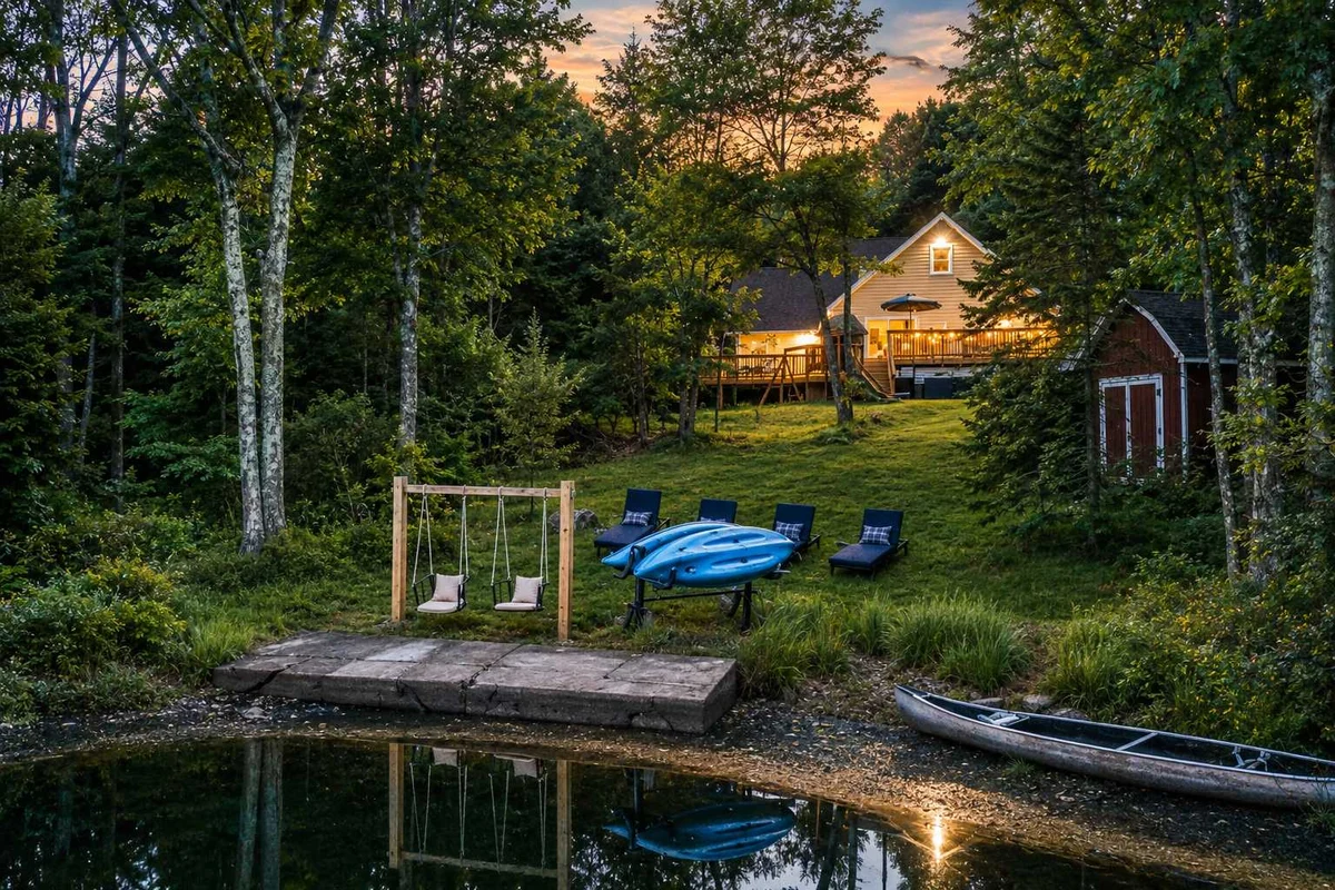 Poconos Waterfront Retreat, Kayaks, Hot Tub property photo 2