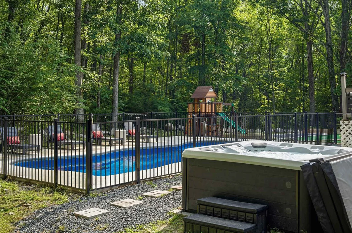 Epic Poconos Pad: Pool, Hot Tub, Gym, Golf Sim property photo 5