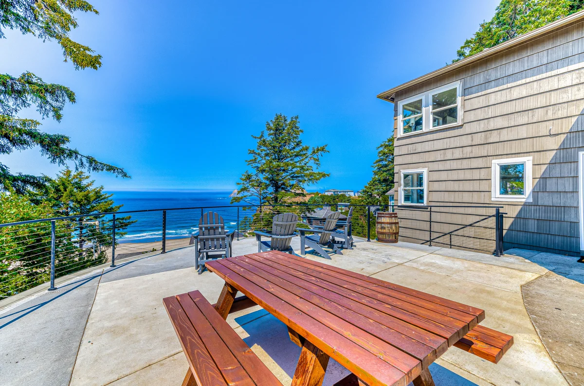 Quaint ocean view escape with modern interior smart TV and gorgeous deck property photo 3