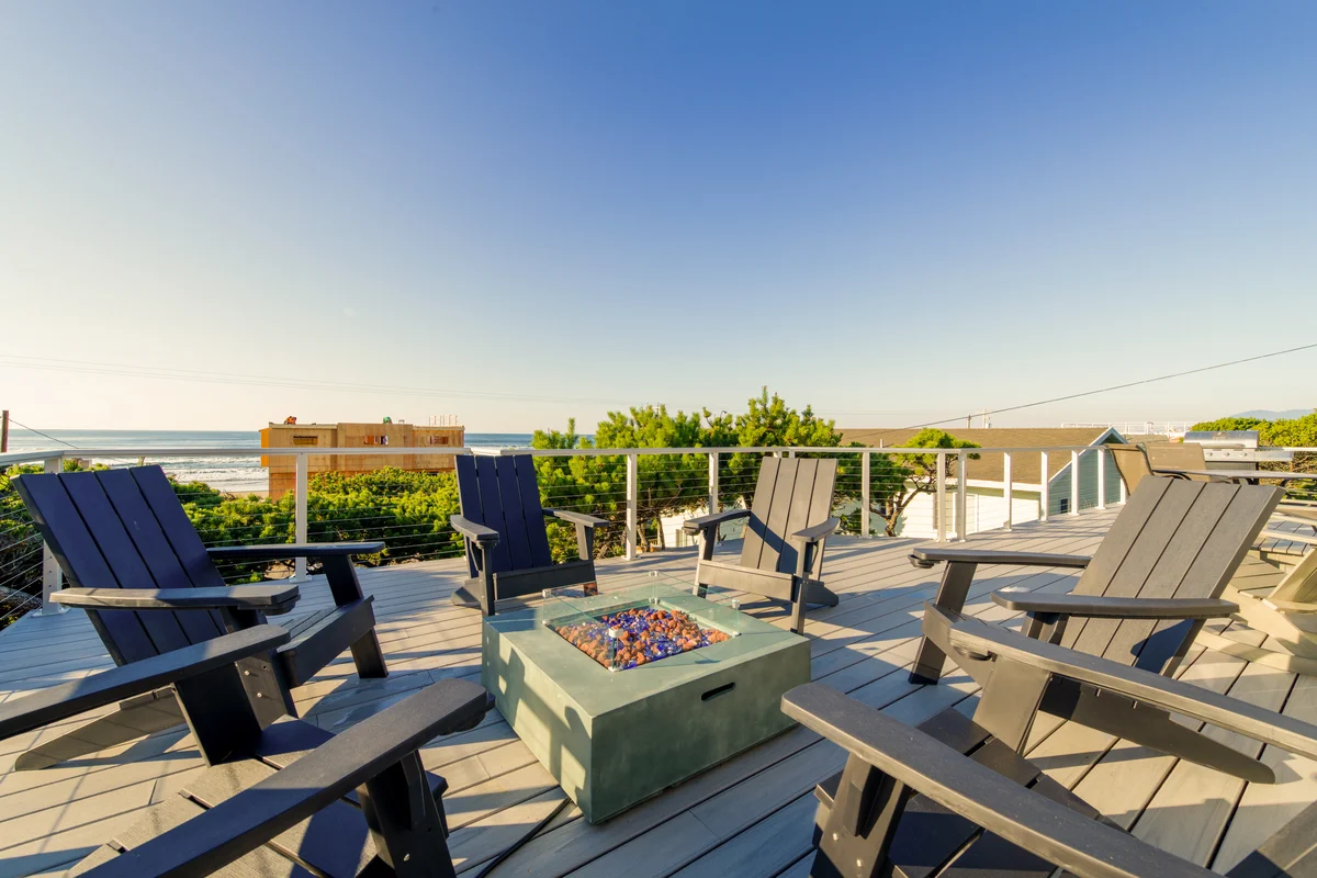 lake ocean view retreat with hot tub outdoor living and fireplace property photo 4