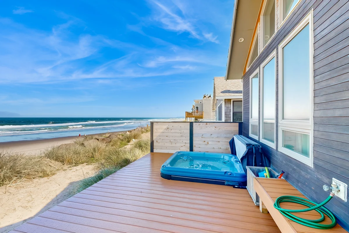 New oceanfront home with hot tub views A C and beach access 2 dogs OK property photo 4