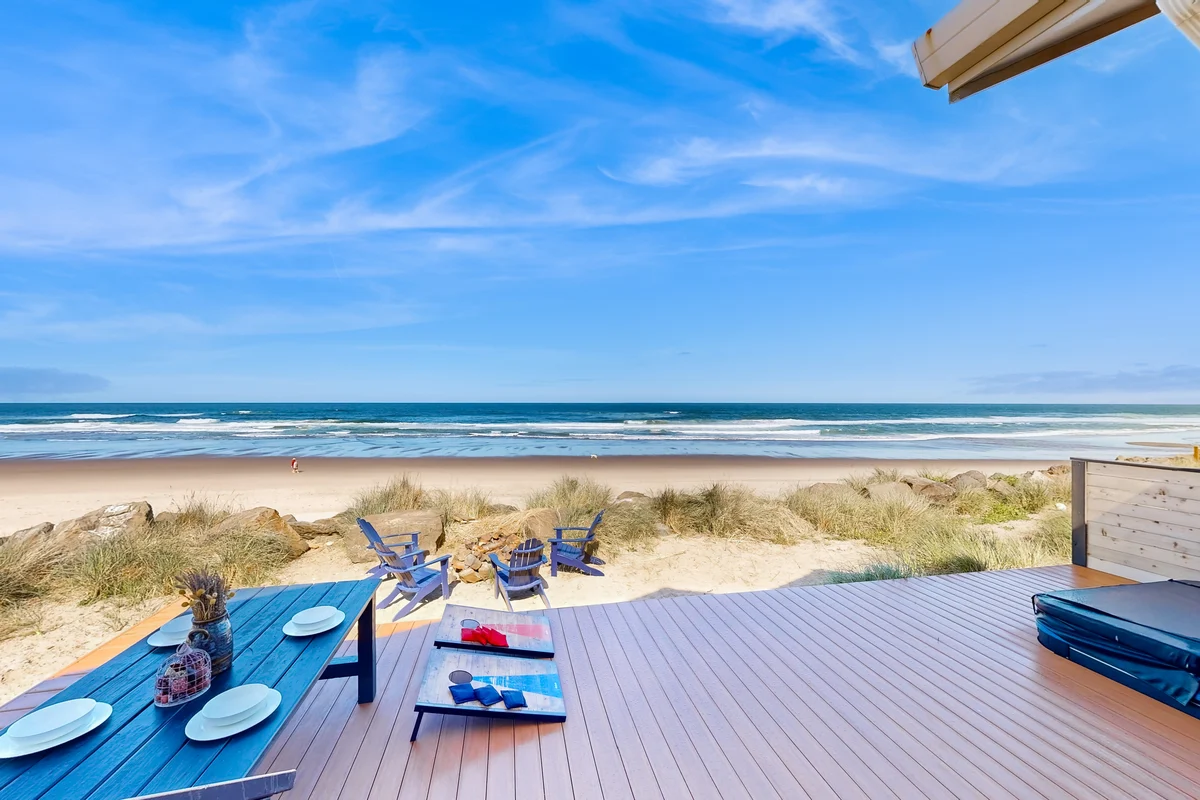 New oceanfront home with hot tub views A C and beach access 2 dogs OK property photo 5