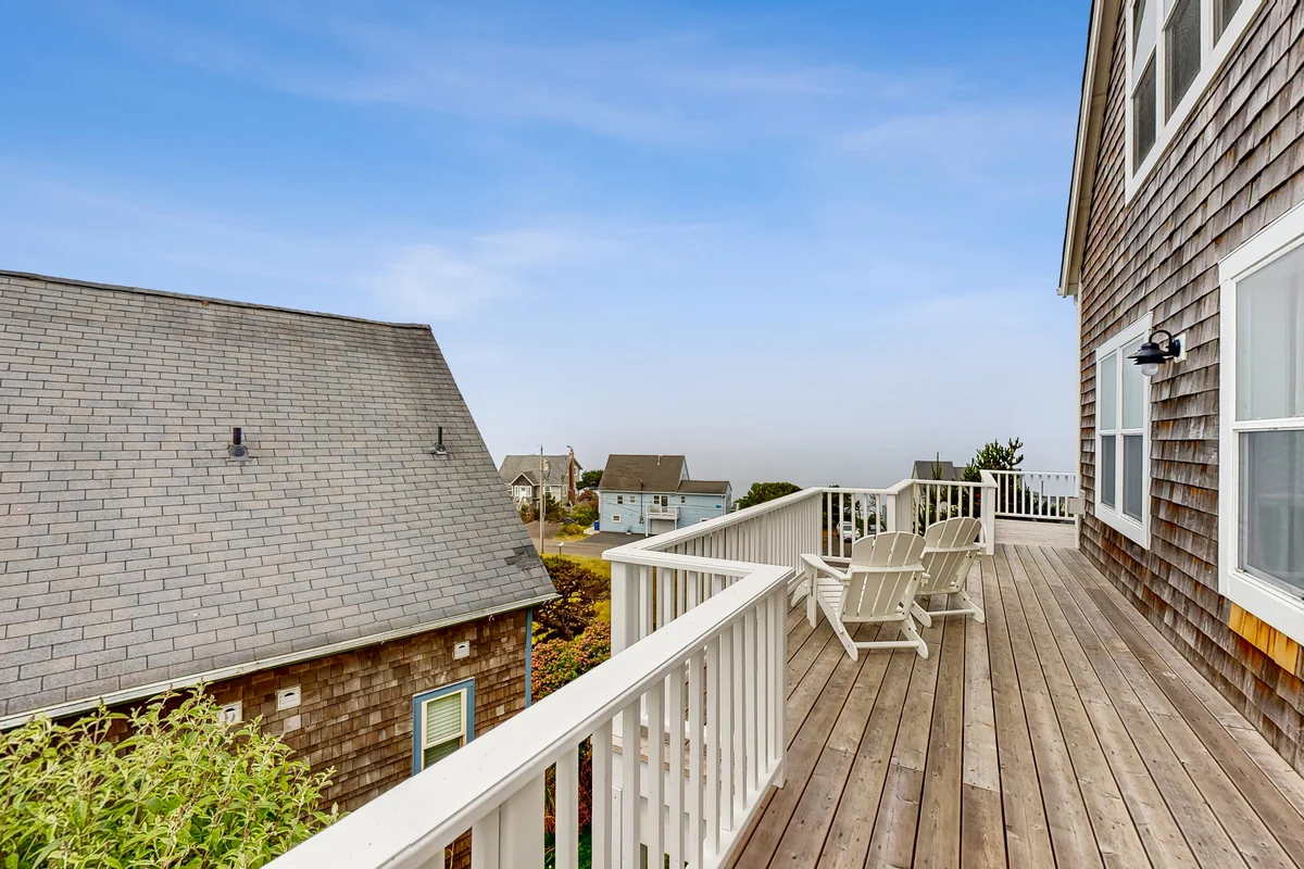 Ocean view home with hot tub game room furnished deck and fireplaces property photo 5
