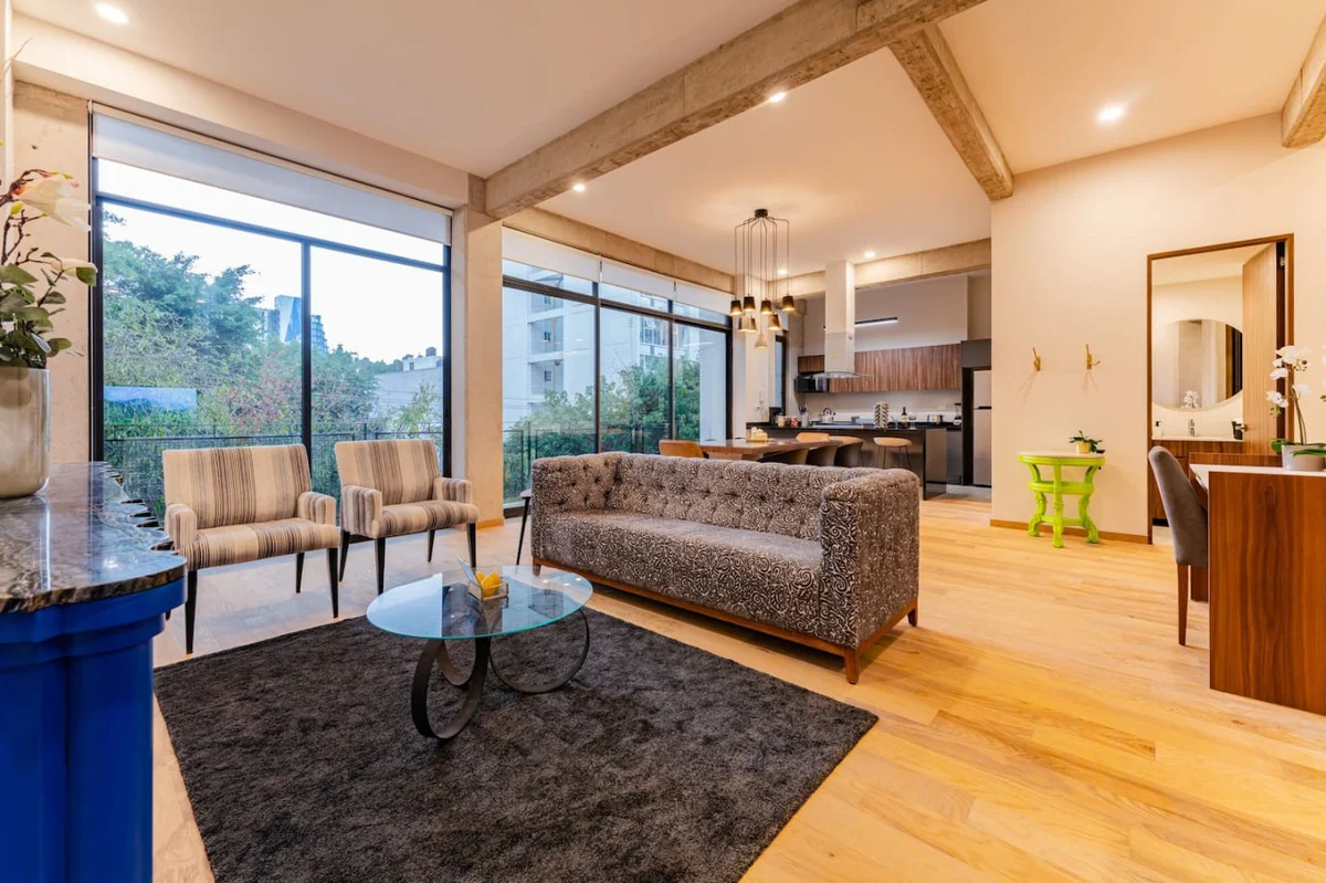 Spacious Roma Norte Loft with Art & City Views property photo 3