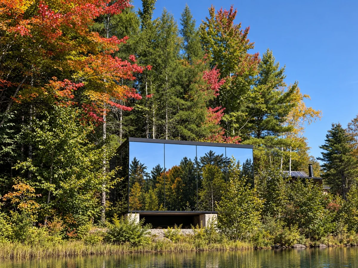 Blue Spruce Mirror House at FarAway Pond property photo 2