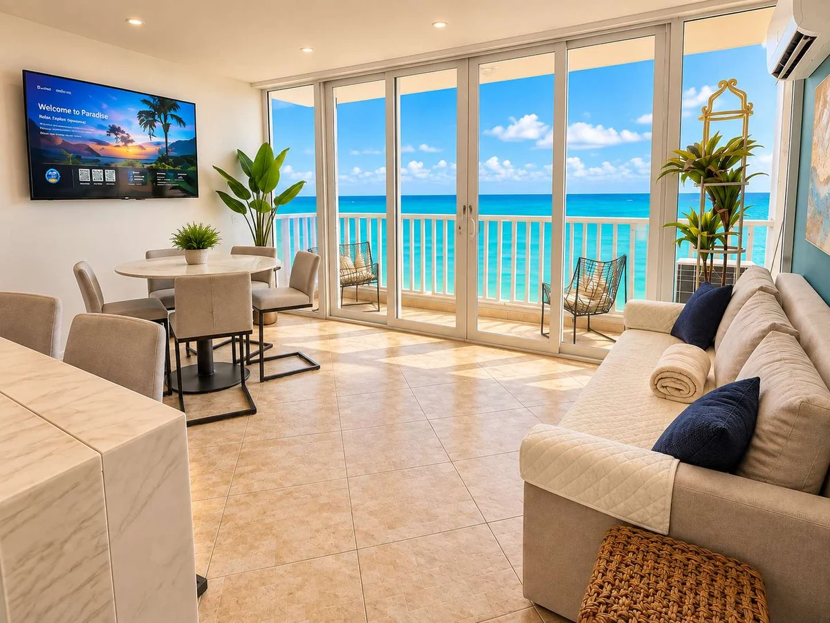Queen Bed in Beachfront Apt Condado San Juan property photo 4