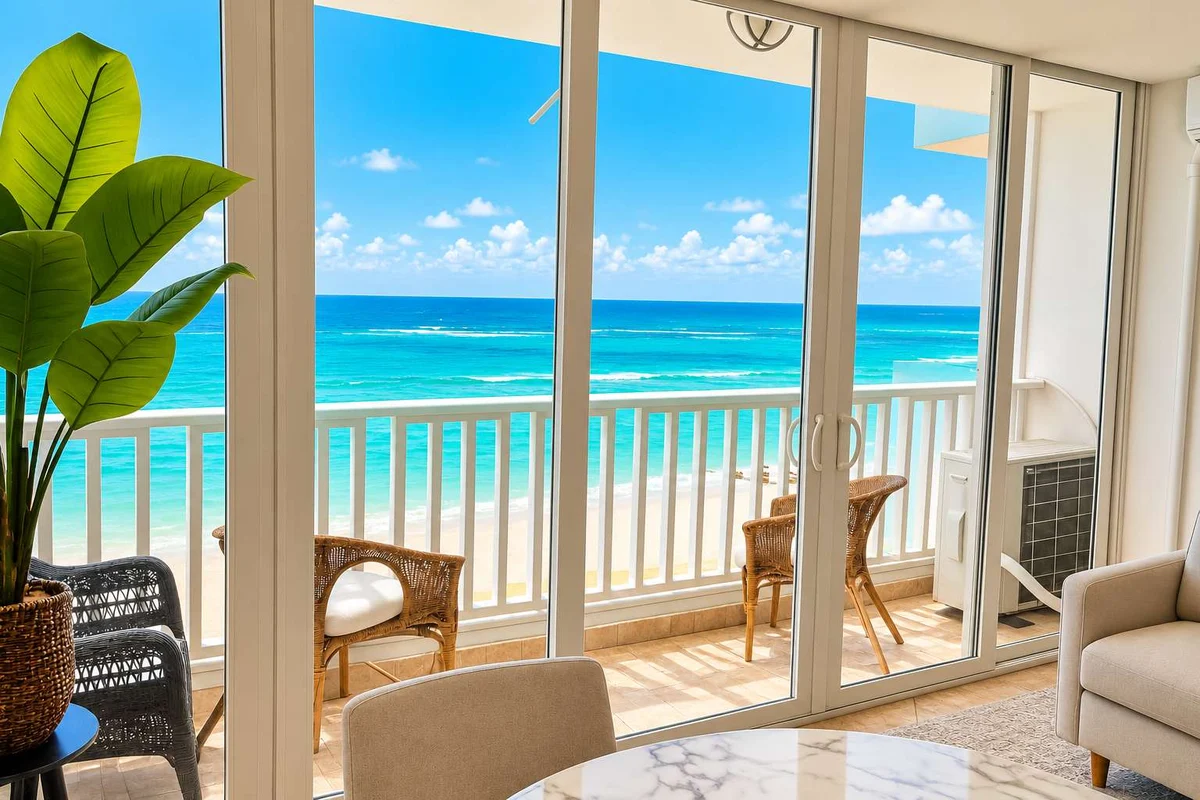 Queen Bed in Beachfront Apt Condado San Juan property photo 2