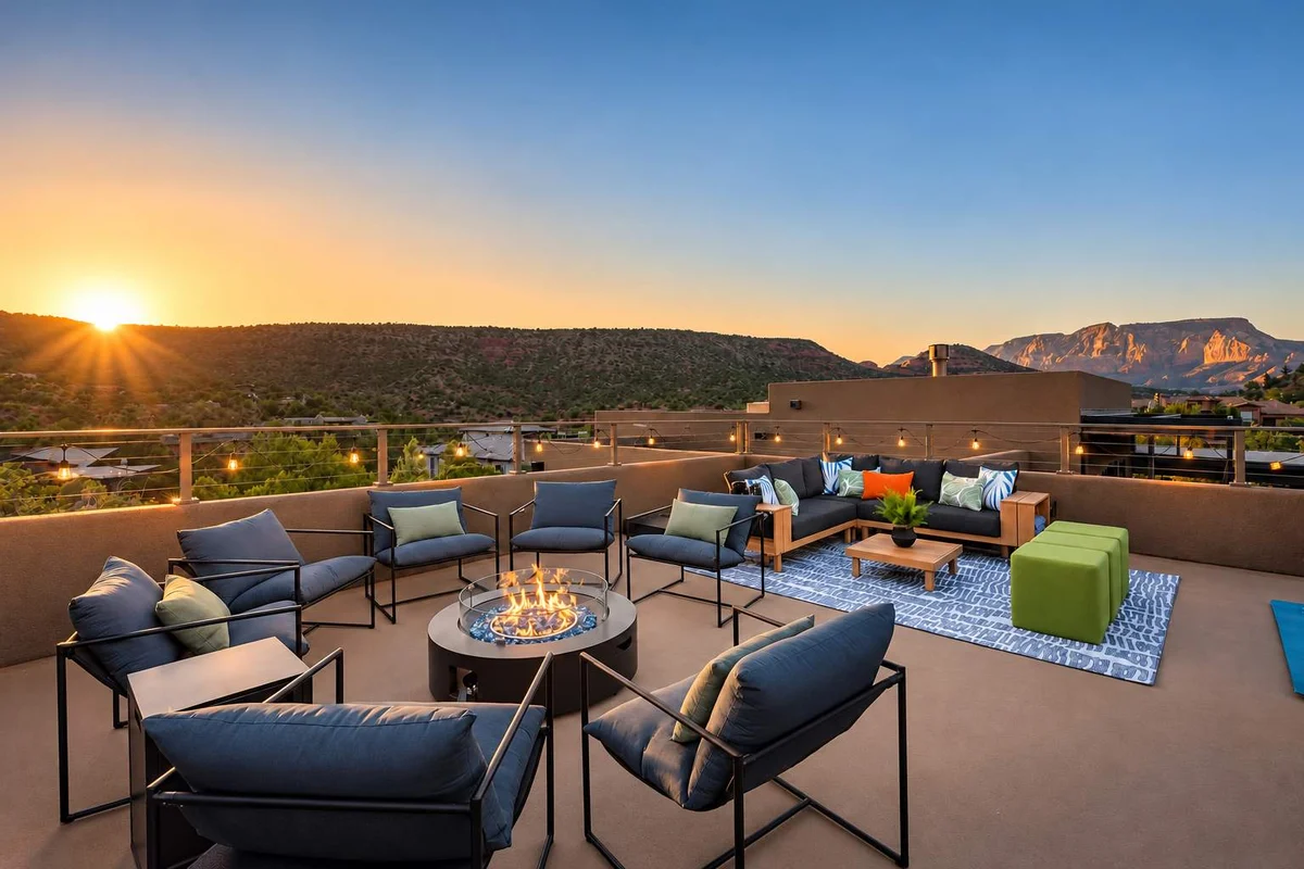 Bell Rock Hacienda, Rooftop deck, Hot tub, Sauna property photo 5