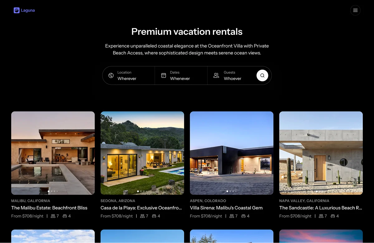 Landing page with customized branding