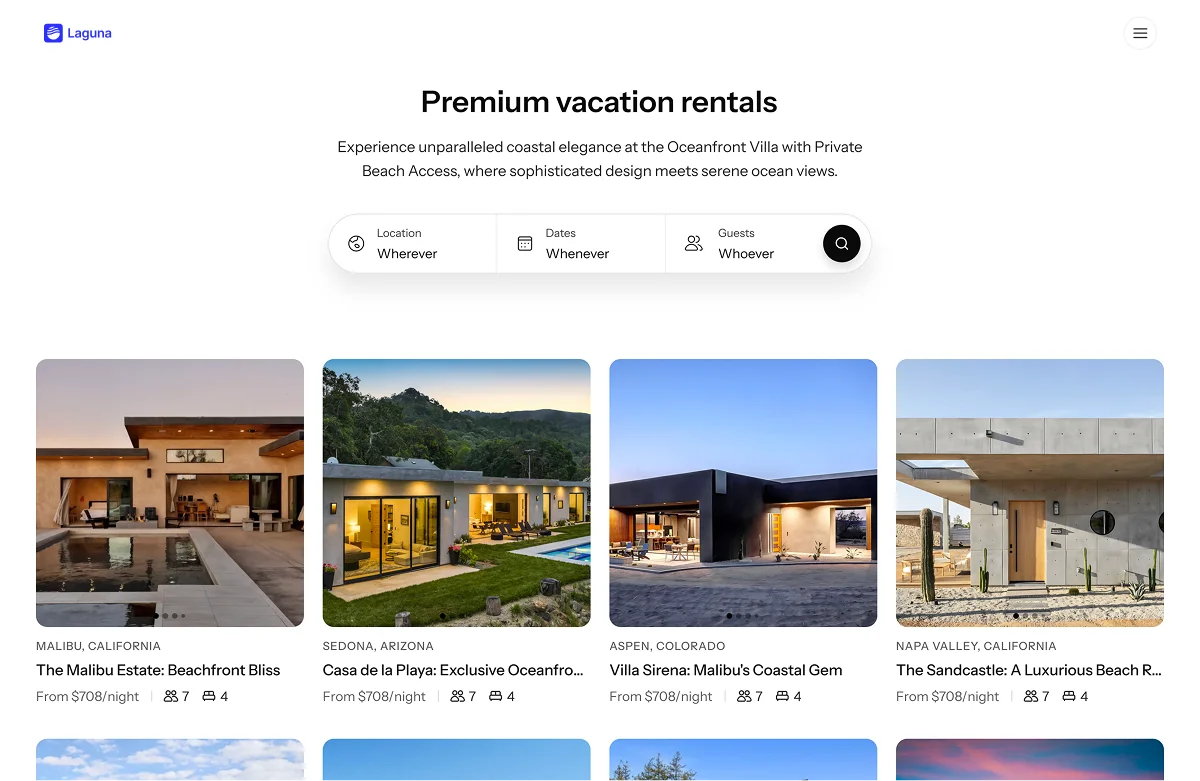 Landing page with customized branding