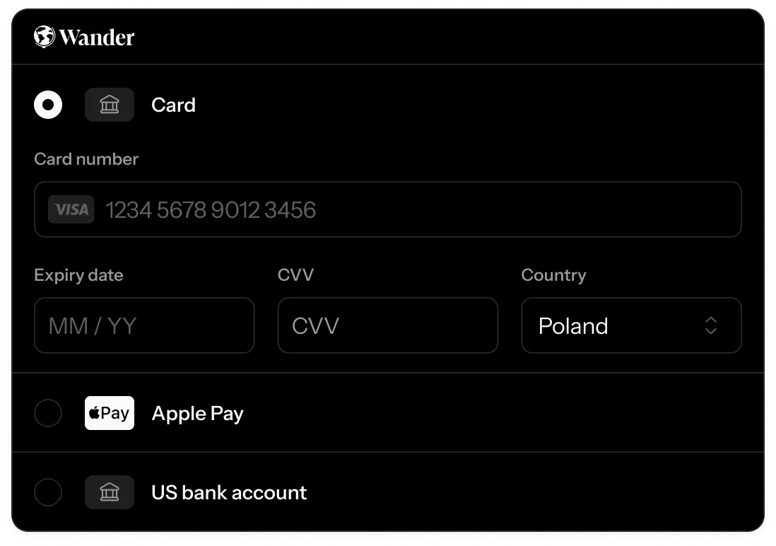 Trusted checkout with secure payment options