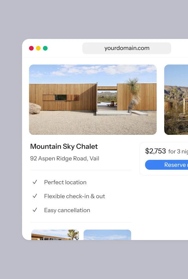 Interface showing custom domain preview